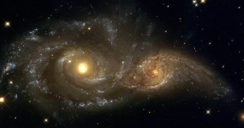 colisión de galaxias ultra. ololoshenka. Galaxias, Vía Láctea Hubble fondo de pantalla