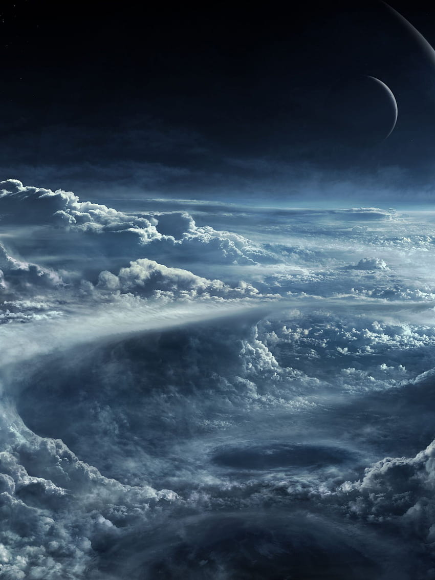 Космос и облаци Ultra [] за вашия мобилен телефон и таблет. Изследвайте пространството. , пространство, вертикално HD тапет за телефон