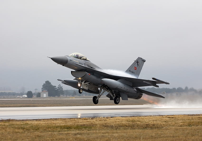 F-16, odrzutowiec, f16, wojsko, siły powietrzne Tapeta HD