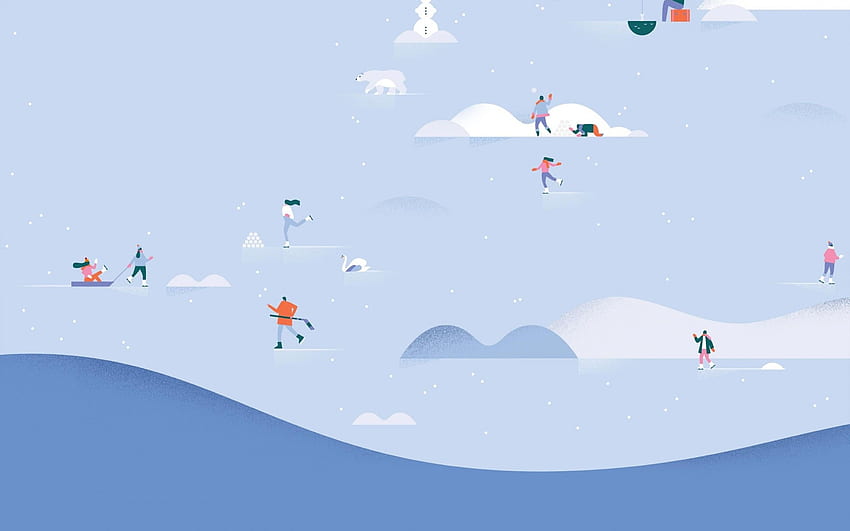 Winter, Sports, Snowman, Minimal, Google Calendar, Creative Graphics,. for iPhone, Android, Mobile and HD wallpaper