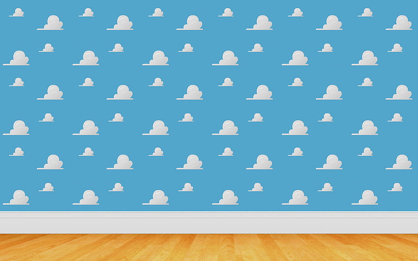 雲の壁のトイストーリー。 高画質の壁紙
