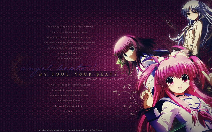 Yuri Nakamura Angel Beats Anime, Yurippe Nakamura HD wallpaper