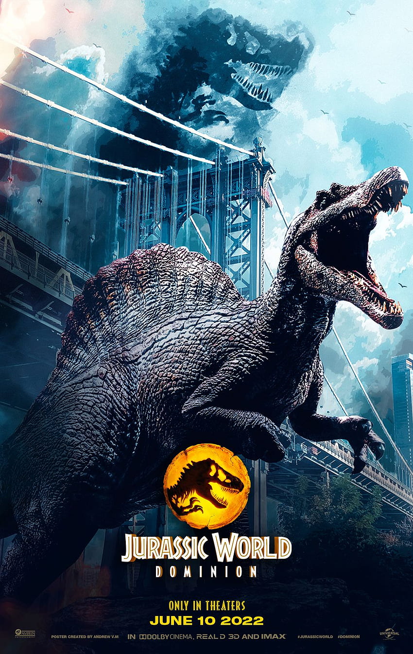 โปสเตอร์ Jurassic World DOMINION - Spinosaurio 2022 ในปี 2021 ไดโนเสาร์ Jurassic world, Jurassic park world, Jurassic world, Jurassic Park Spinosaurus วอลล์เปเปอร์โทรศัพท์ HD
