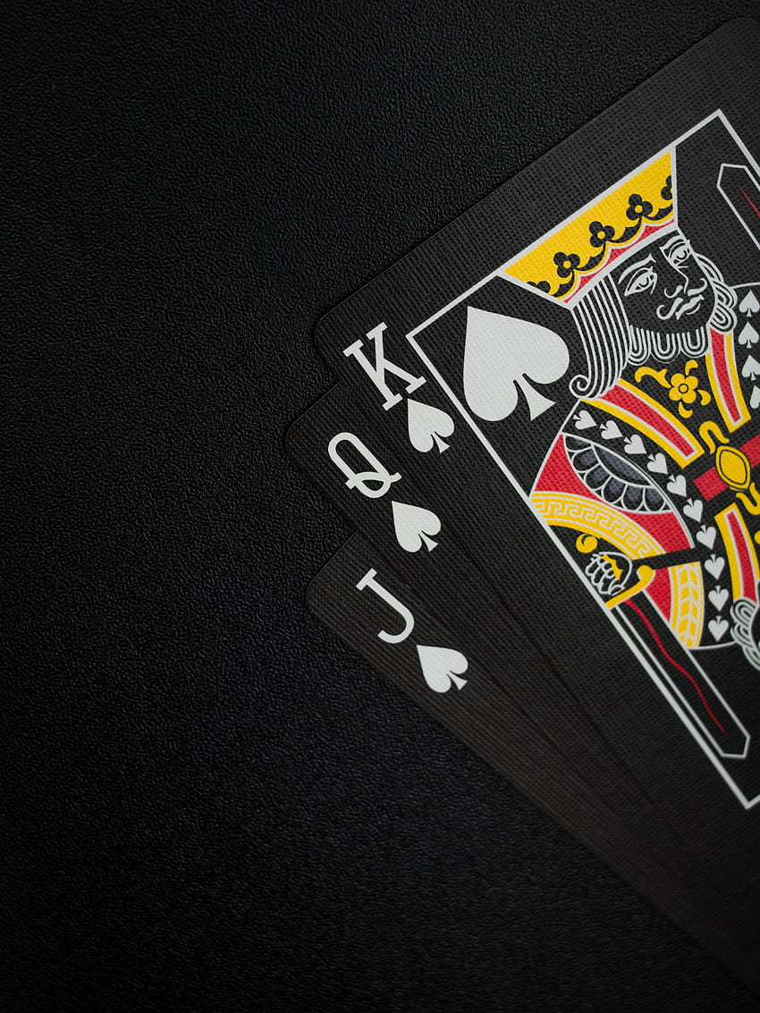 Black Playing Cards on Black Background Â· Stock, Bicycle Cards wallpaper ponsel HD