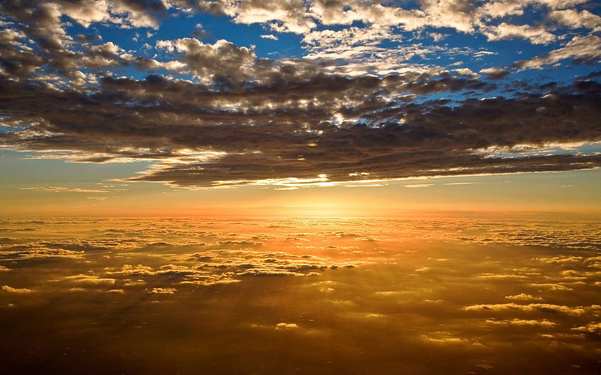 Between Heaven and Earth and - . Sunset , Sunset sky, Sunrise HD wallpaper