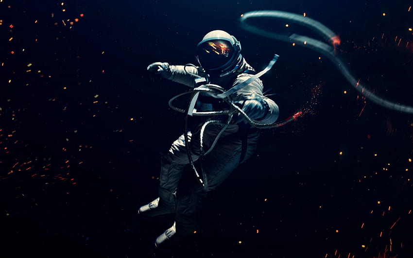 Universe, Cosmonaut, Space Suit, Spacesuit, Astronaut, Gravity HD wallpaper