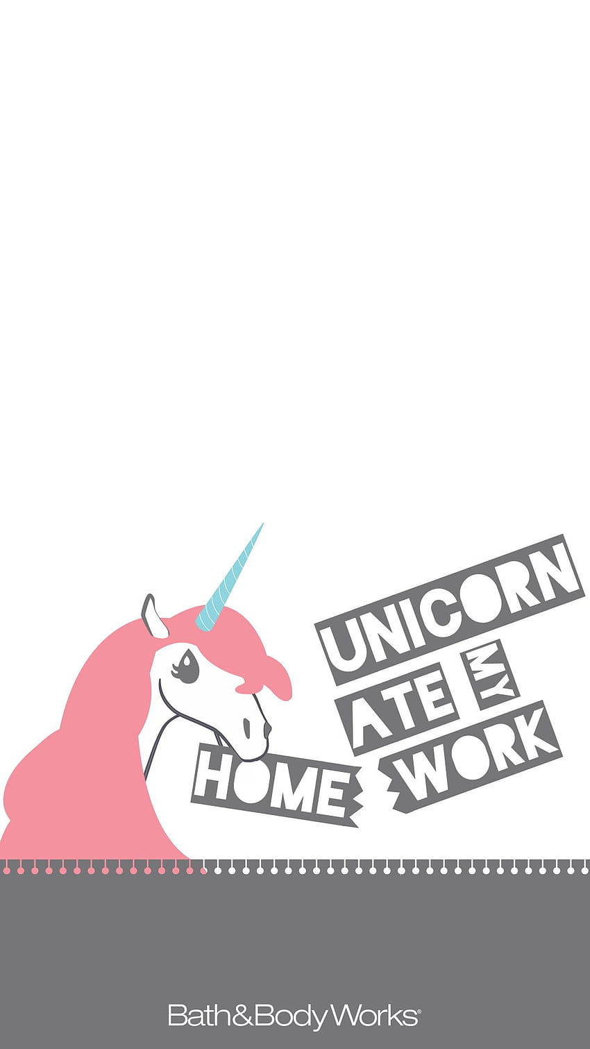 Unicorn Ate My Homework Cell Phone Background HD phone wallpaper