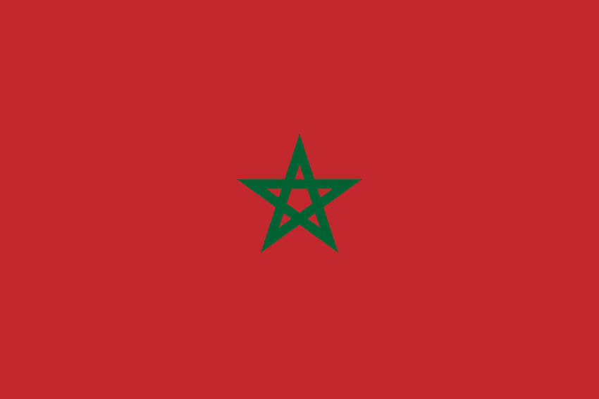 Marruecos - Enchufe, toma de corriente y tensión de red en Marruecos, Bandera de Marruecos fondo de pantalla