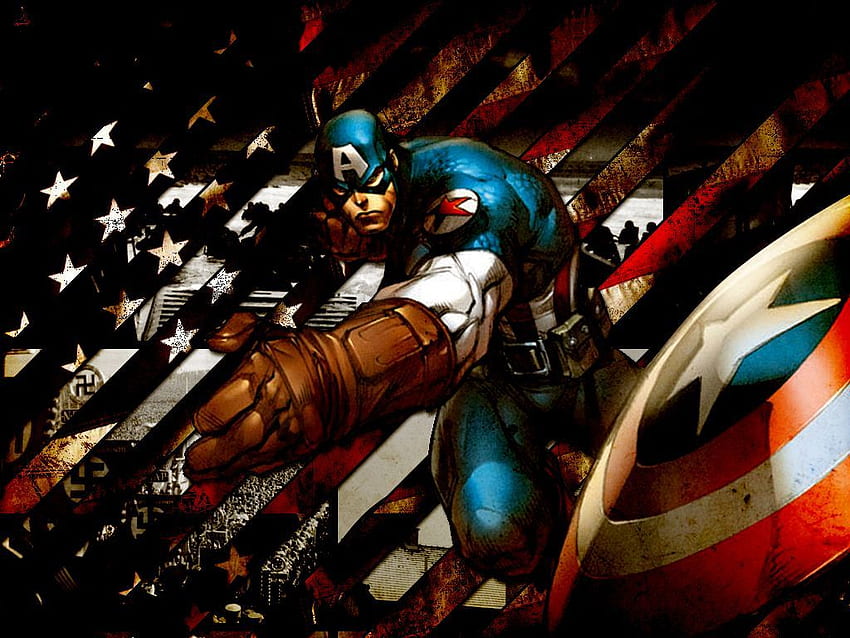 Captain America Comic Book HD wallpaper