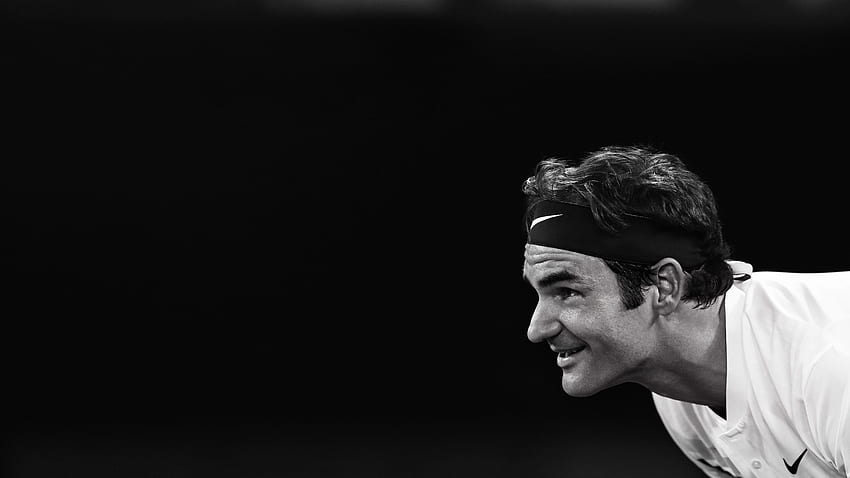 Roger Federer, sport,,, tło, logo Rogera Federera Tapeta HD