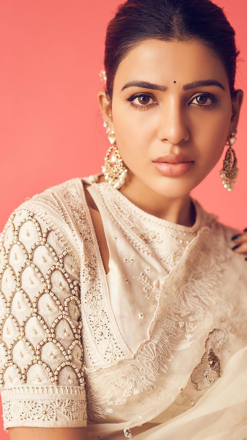 Samantha Akkineni, saree beauty, telugu actress HD phone wallpaper