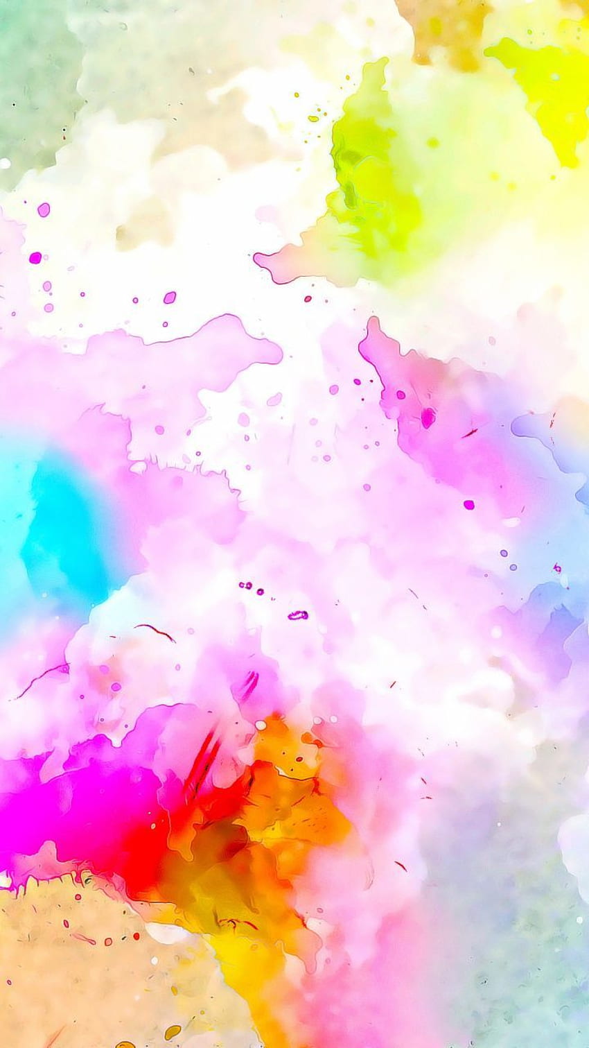 Watercolor, colorful, canvas, artwork HD phone wallpaper