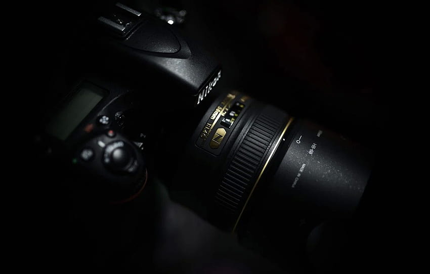 makro, tło, aparat, Nikon Tapeta HD