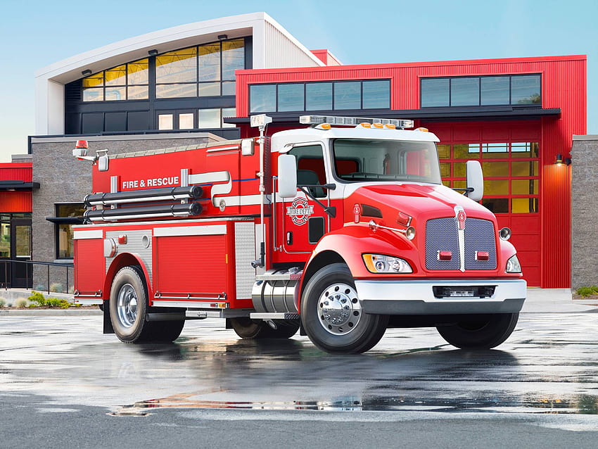 Fire Engine Background, Fire Truck HD wallpaper