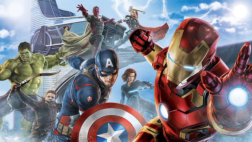 Avengers, Iron Man, Captain America, Hulk, Superhero, Artwork, , , , Background, 99c1db HD wallpaper