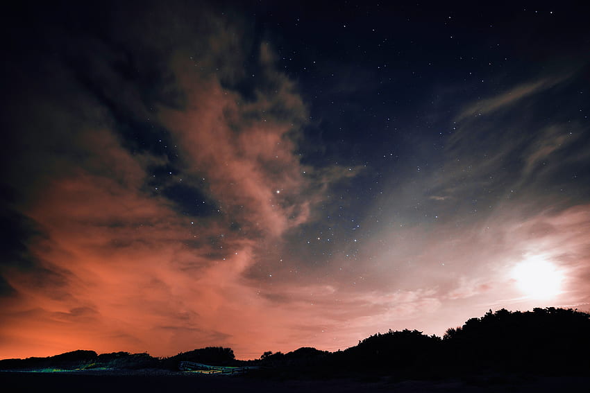 Nature, Sky, Stars, Night, Clouds HD wallpaper