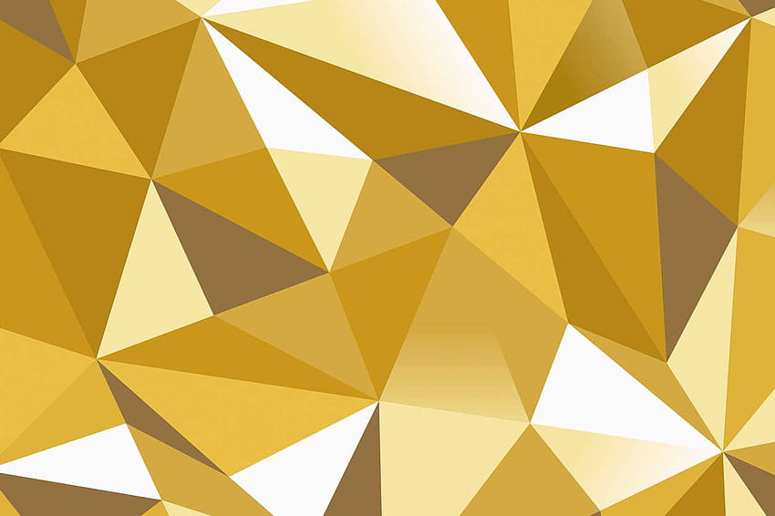Architects Paper «Golden Crystal» 470534, Gold Triangle HD wallpaper
