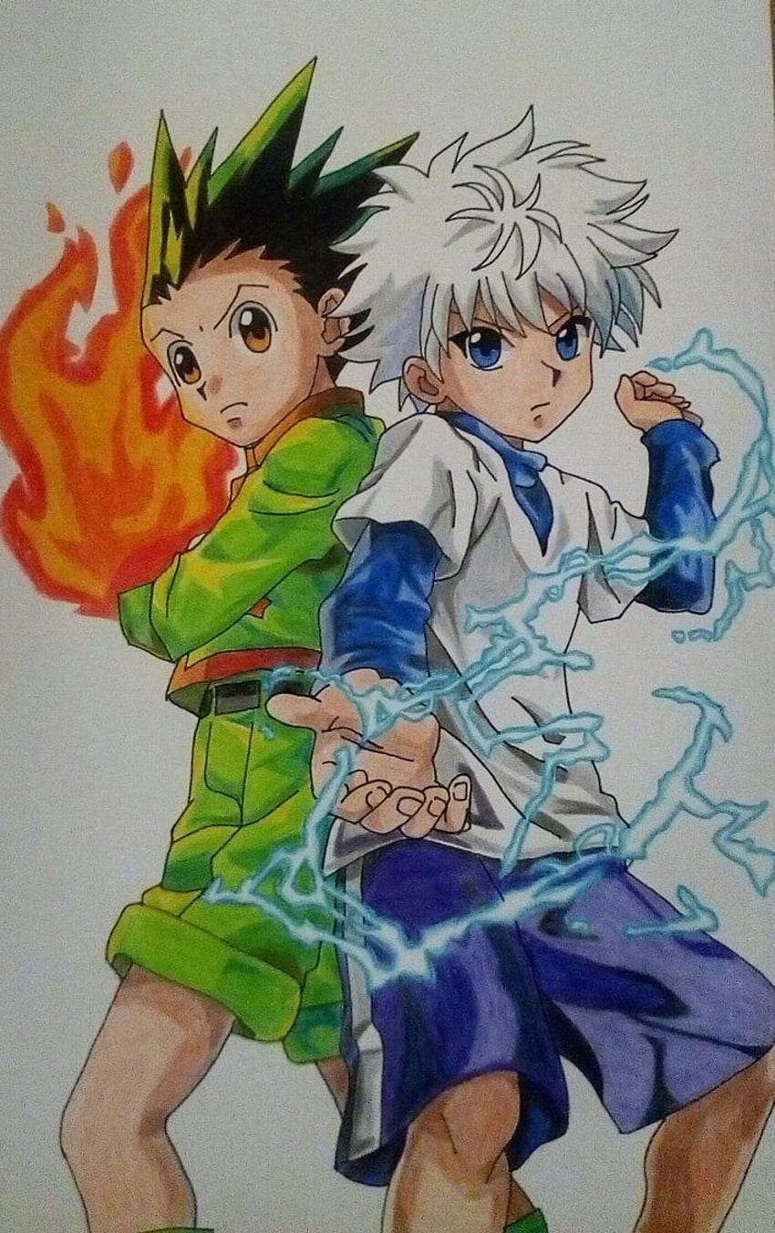 Gon and Killua, hunter x hunter, HD phone wallpaper