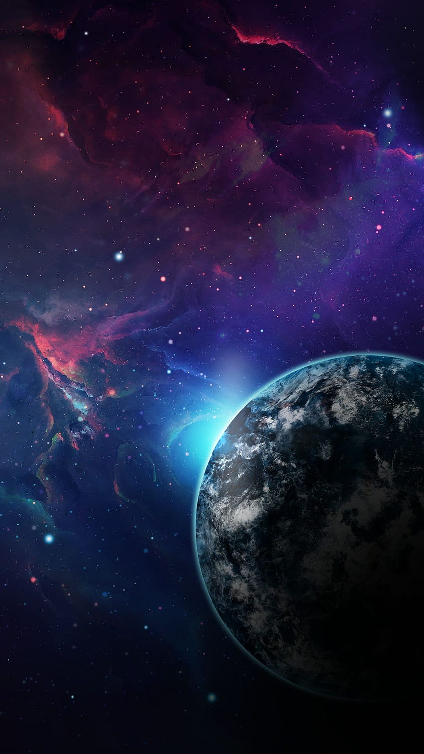 Planet, Galaksi, Bumi, Luar Angkasa, Nebula Dalam Resolusi - Sfondi iPhone - - wallpaper ponsel HD