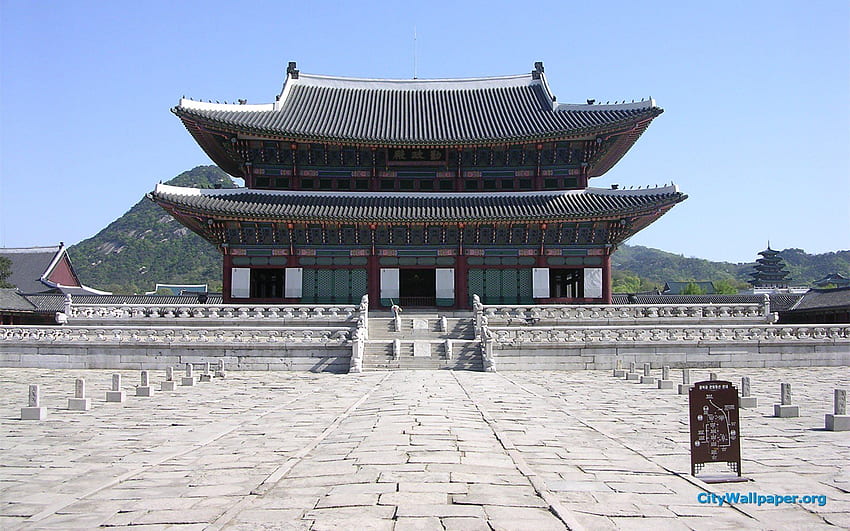 Palazzo Gyeongbokgung di alta qualità. Pieno, Palazzo della Corea del Sud Sfondo HD