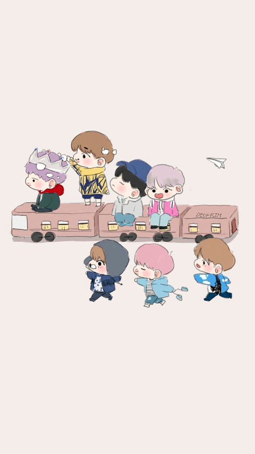 Chibi Lindo BTS, Kawaii BTS fondo de pantalla del teléfono