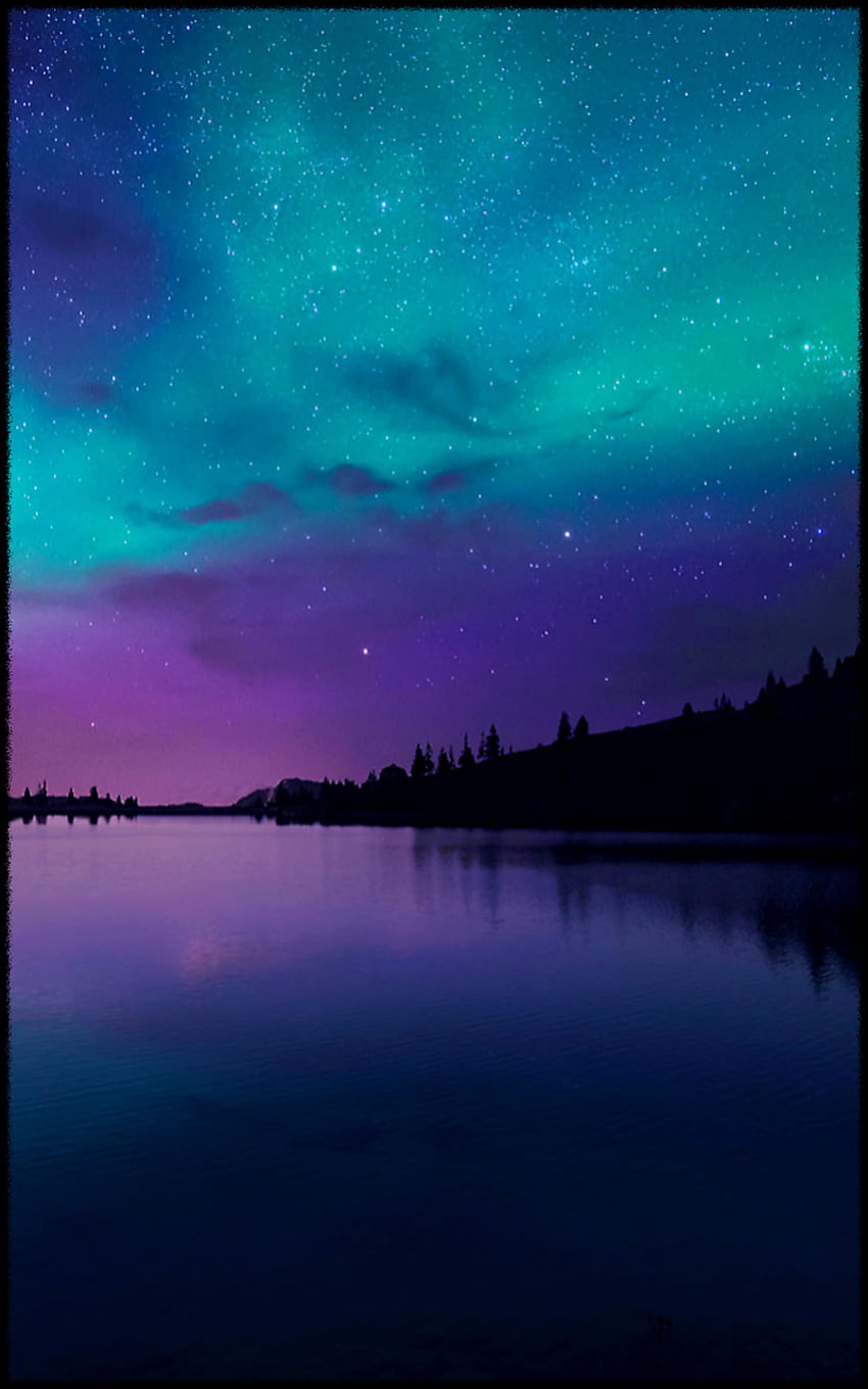 Niiiice Green Purple Blue Aurora Borealis Northern Light HD phone ...
