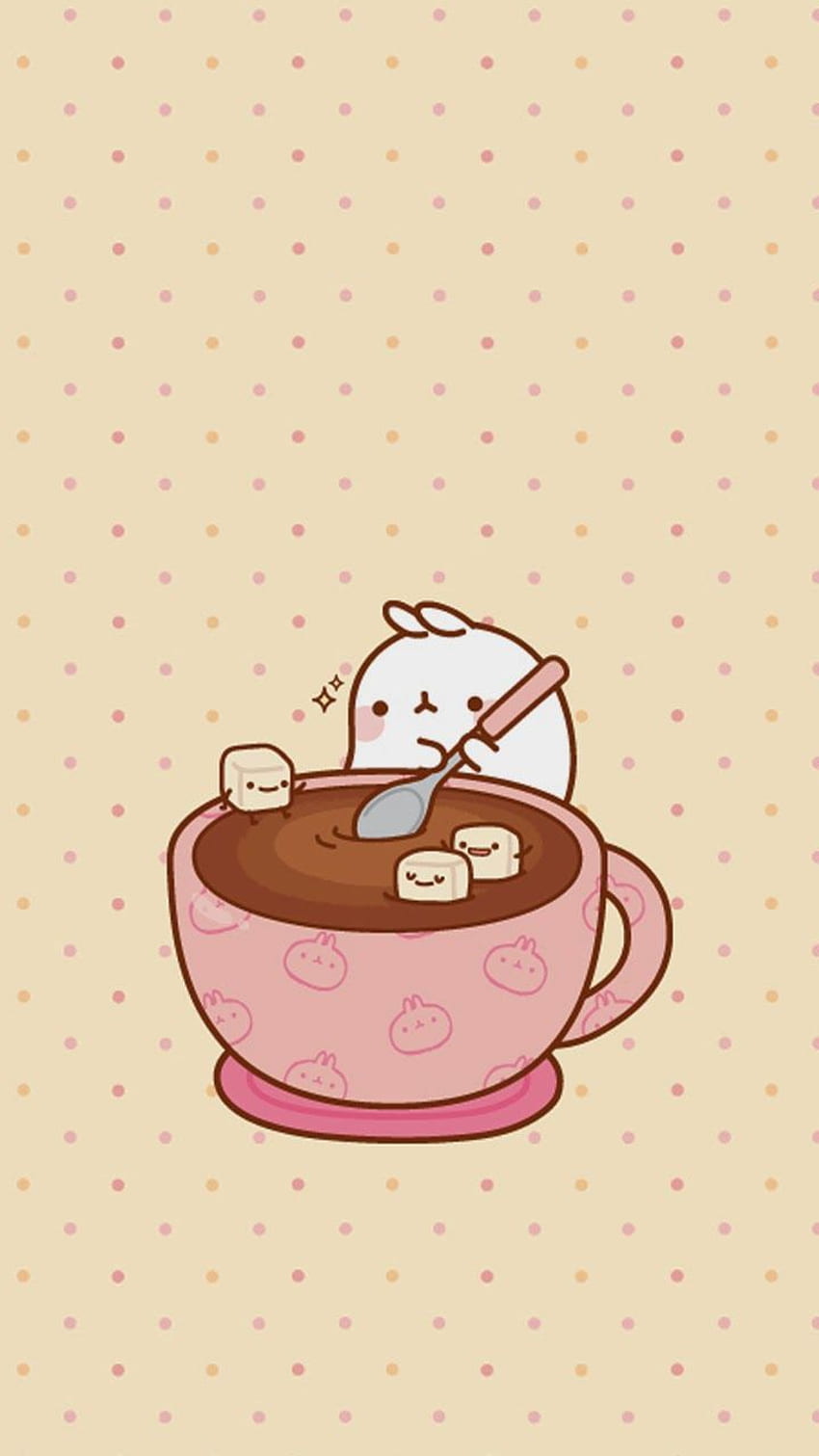 Molang - Cute Hot Chocolate Png -, Chocolate Kawaii HD phone wallpaper
