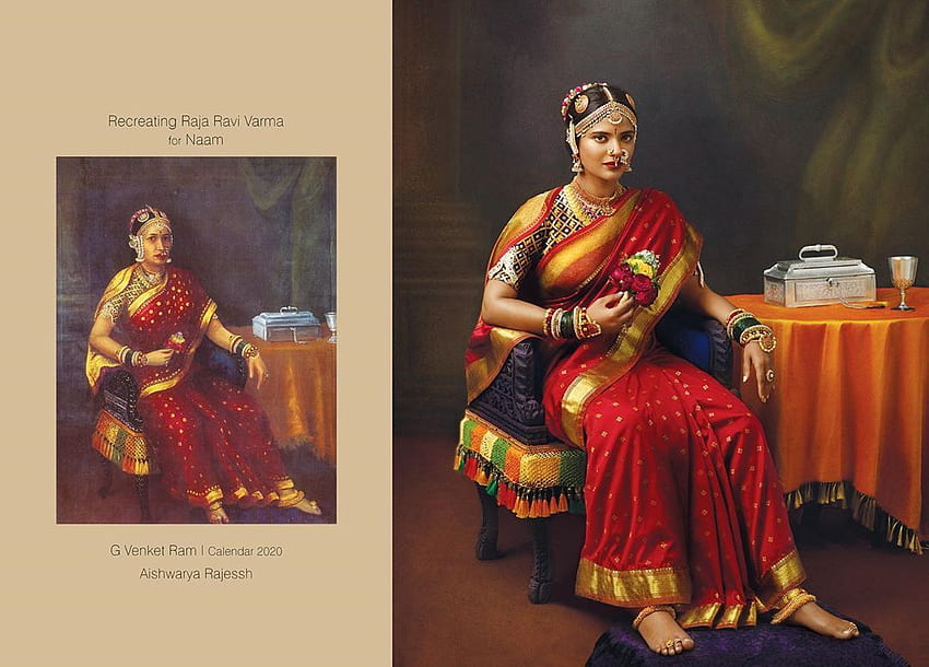 graphy Raja Ravi Varma Paintings Aishwarya Rajesh By Venket 13 HD wallpaper