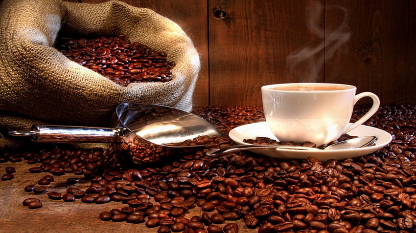 〜コーヒー豆〜、アブストラクト、グラフィティ、コーヒー、ドリンク 高画質の壁紙