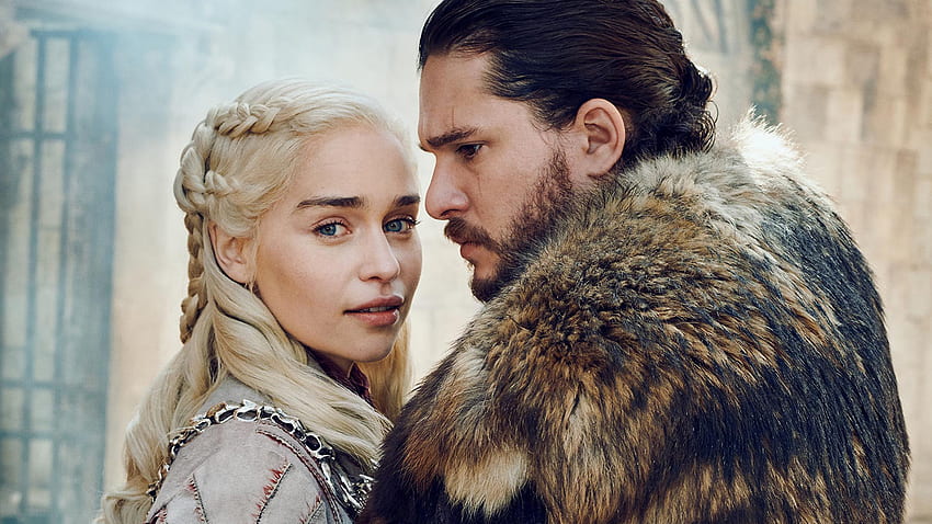 Daenerys Targaryen Jon Snow Game of Thrones Temporada 8 papel de parede HD