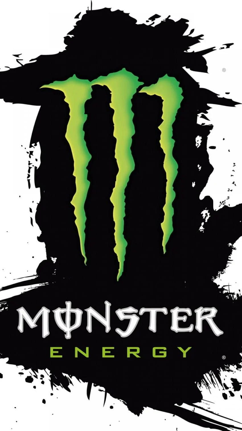 Monster Energy para iPhone, logotipo de Monster fondo de pantalla del teléfono