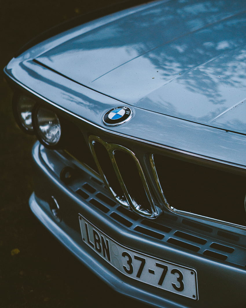 Bmw, Cars, Car, Front View, Machine, Old, Grey HD phone wallpaper