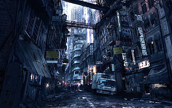 Wallpaper : ai art, cyberpunk, neon, alleyway, assassins, city lights  1920x1080 - alx - 2215456 - HD Wallpapers - WallHere