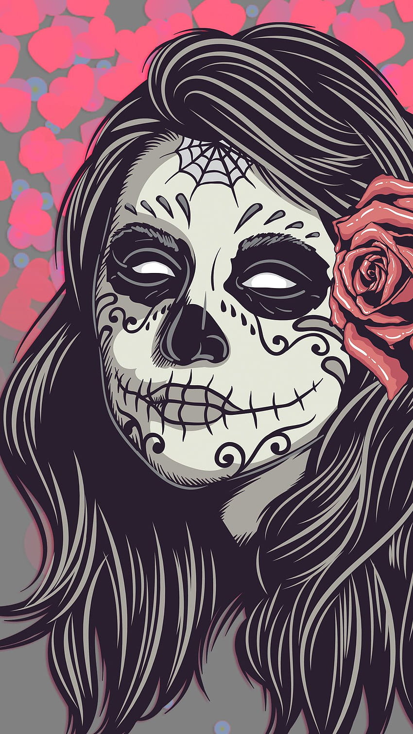 Girl Skull, Queen Skull HD phone wallpaper
