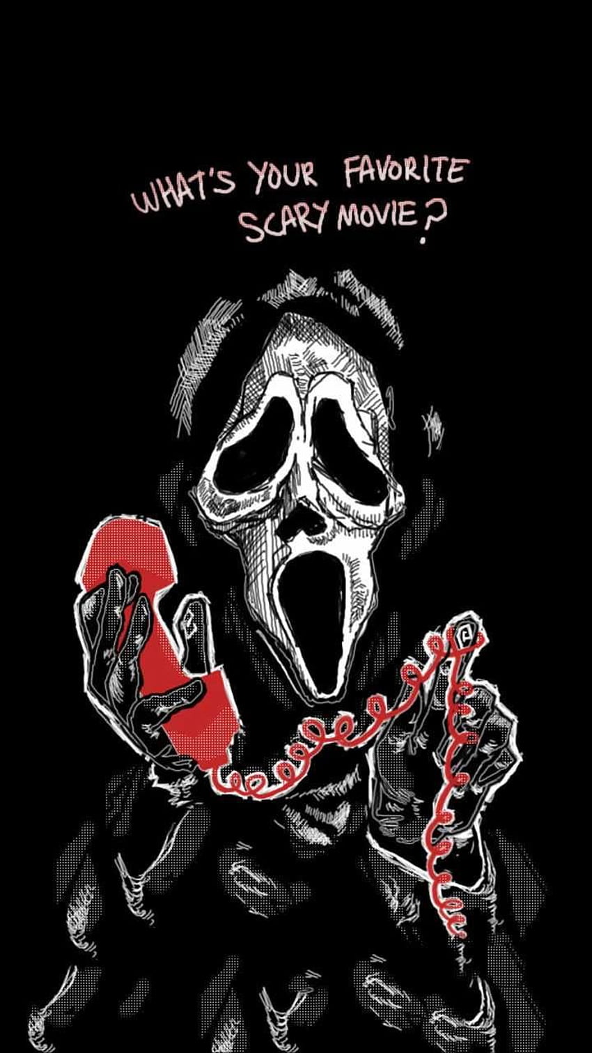 Lieblings-Scary Movie, Ghostface, Scream, Horror HD-Handy-Hintergrundbild