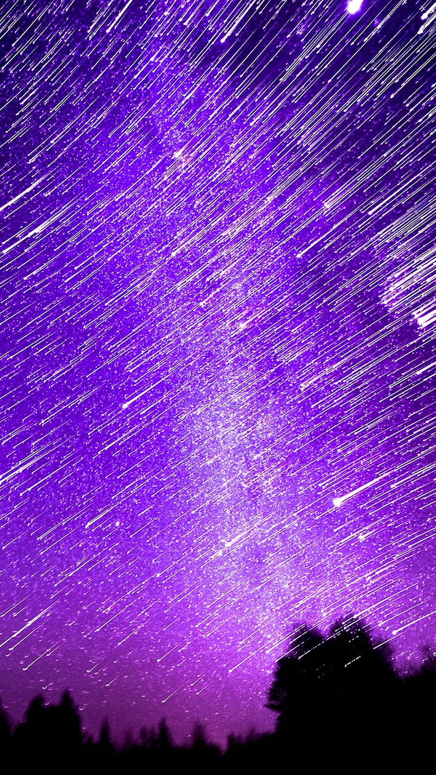 Cielo viola per iPhone. iPhone 3D 2021, estetica Purple Sky Sfondo del telefono HD