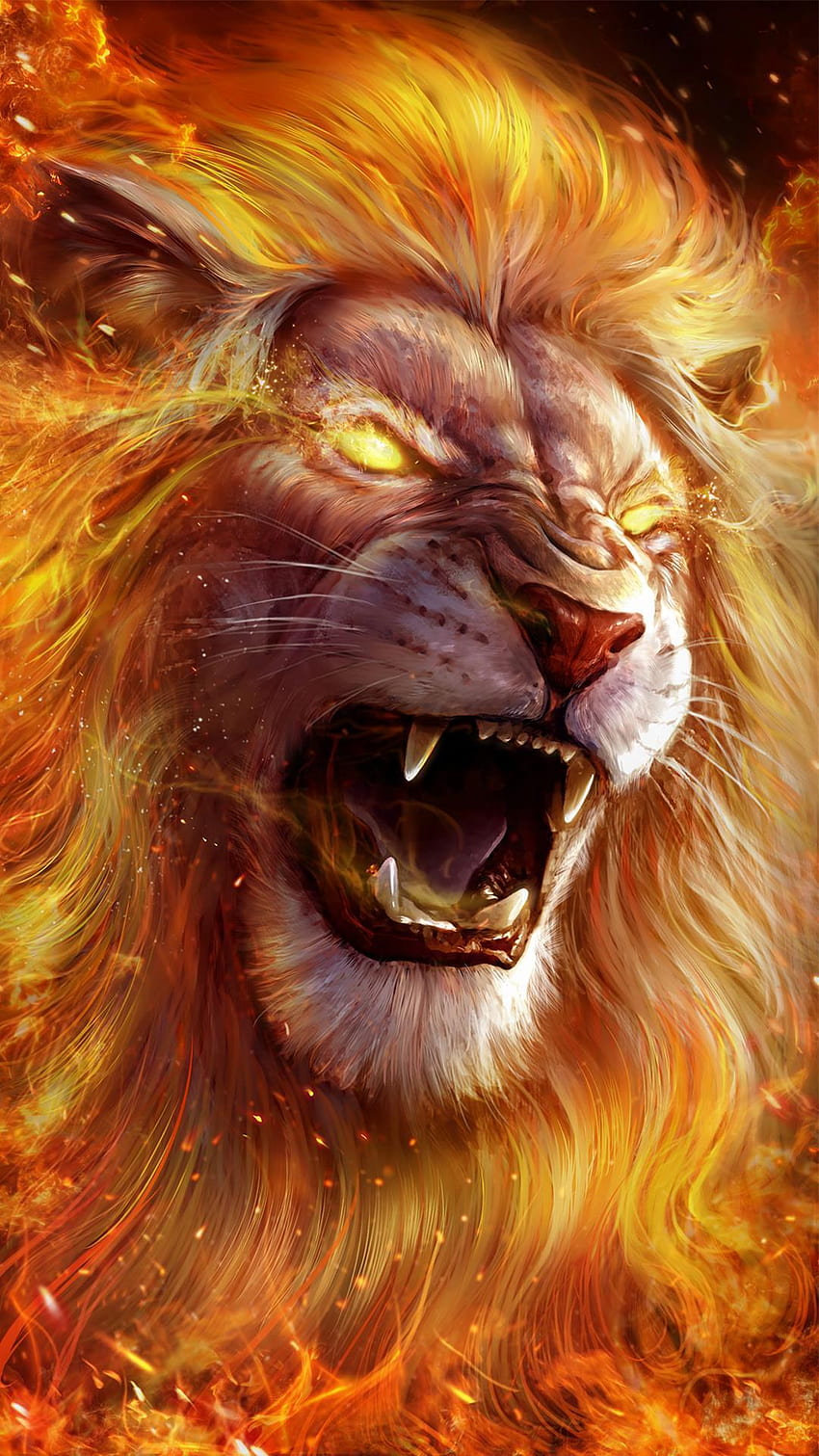 Roaring Lion Live para Android, Brave Lion Papel de parede de celular HD