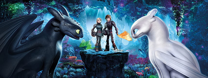2019, How to Train Your Dragon: The Hidden World, movie, dragons HD wallpaper