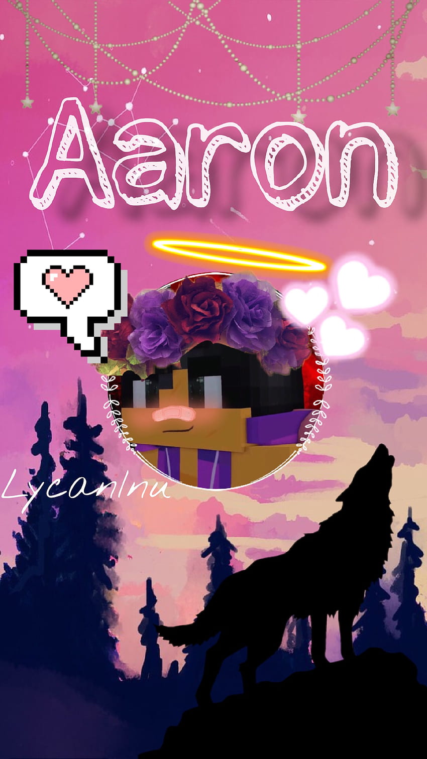 aphmau , text, poster, font, violet, purple, Aaron and Aphmau HD phone wallpaper