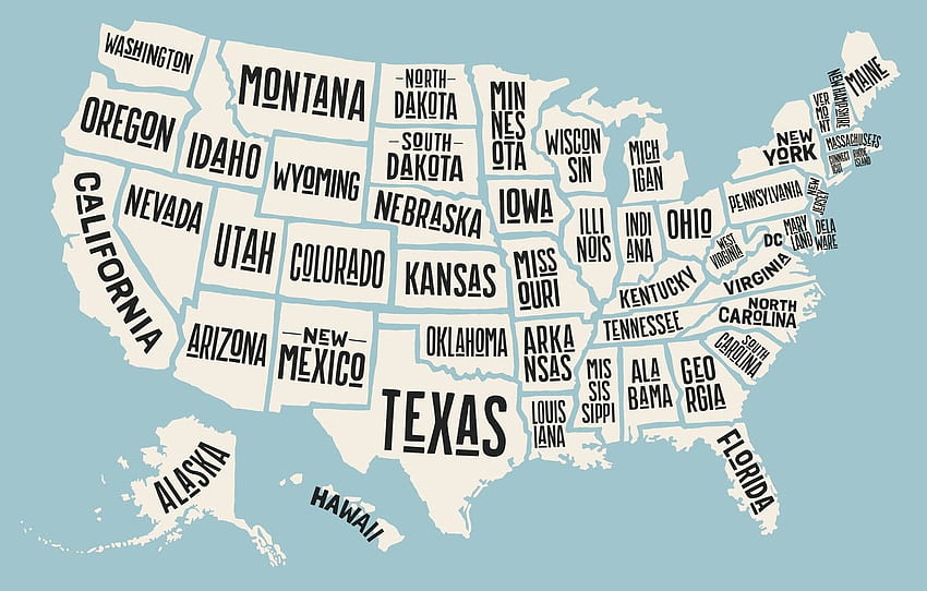 미국 지도, 미국 지도 HD 월페이퍼