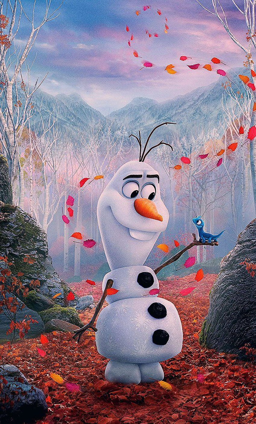Estetika - 1280&;2120 Happy Snowman, Olaf, Frozen 2, film, 2019 &; 1280 × 212 &; &; wallpaper ponsel HD