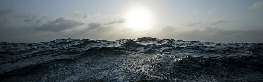 Water Sun panorama seascapes ., 3840X1200 Water HD wallpaper