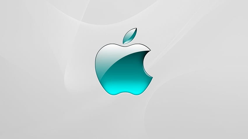 アップル、マック、ブランド、ロゴ、ガラス、背景、ライト。 Fond ecran、Apple ブランド 高画質の壁紙