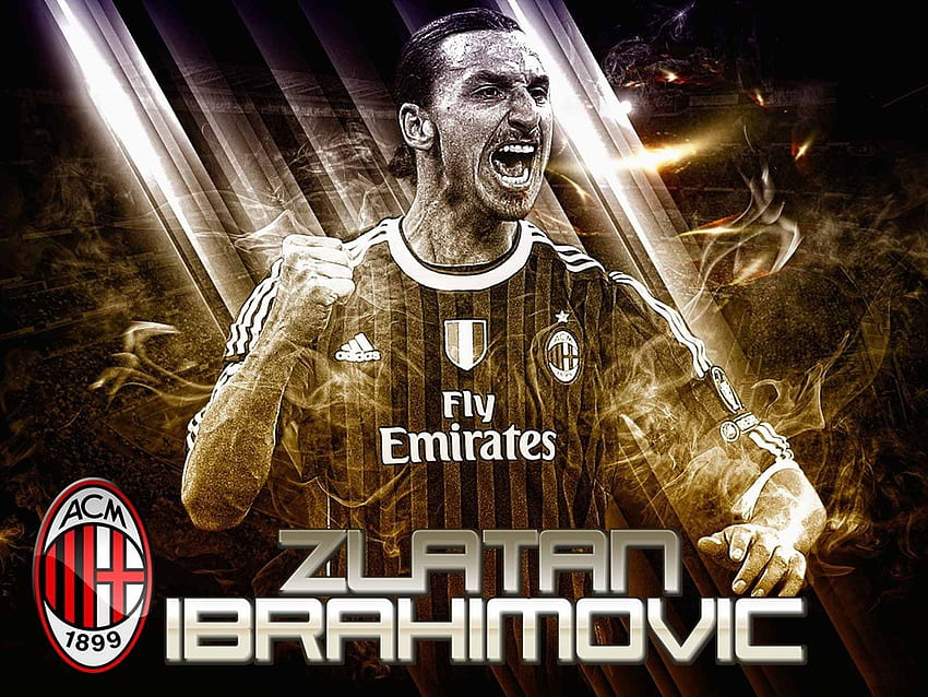 Zlatan Ibrahimovic . Zlatan ibrahimović, Ibrahimović, Milan, Ibrahimovic Milan HD duvar kağıdı