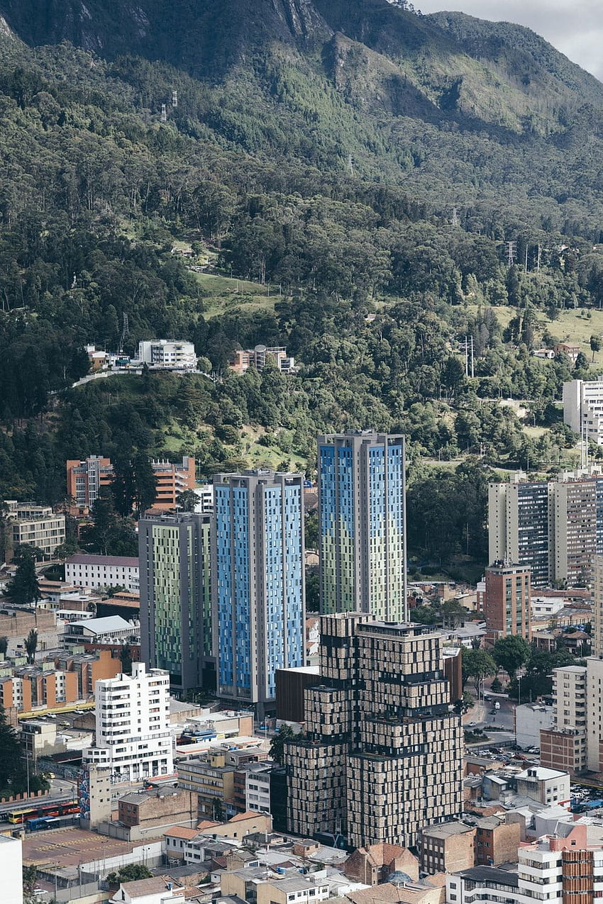 City of urban Bogota with high rise b HD phone wallpaper