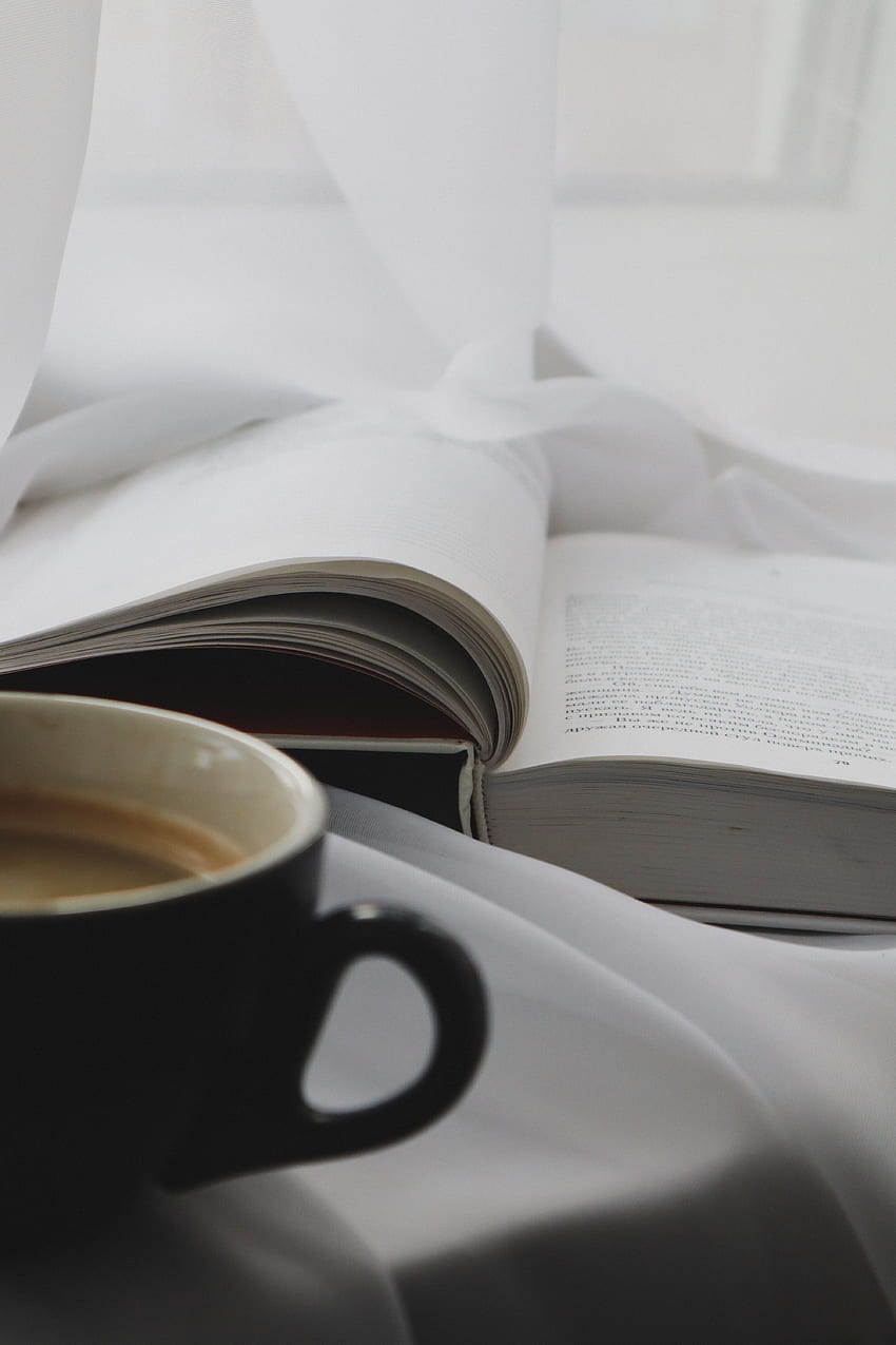 Coffee, , , Cup, Book, Coziness, Comfort HD phone wallpaper