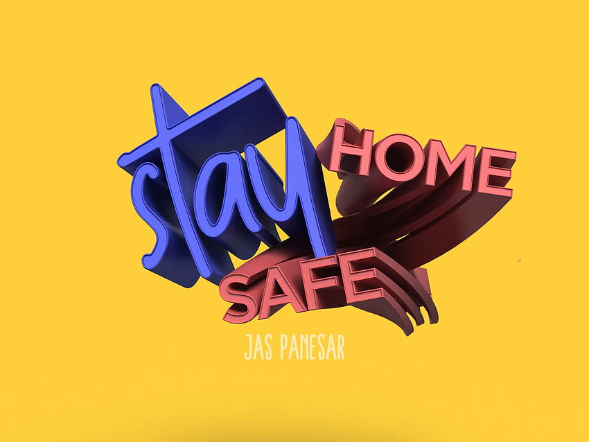 Stay Home Stay Safe 2020 HD wallpaper