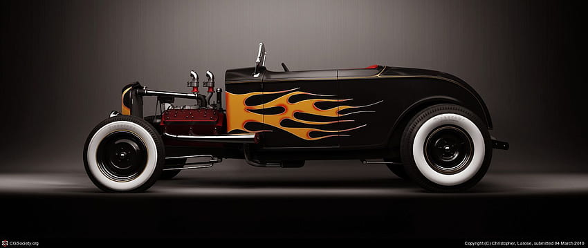 フォード フラットヘッド ロードスター。 1932 フォード ロードスター、32 フォード ロードスター、トニー スターク ホット ロッド 高画質の壁紙