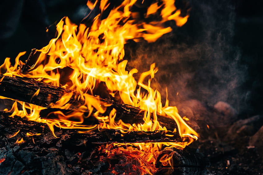 Feuer, Lagerfeuer, Kohlen, Flamme, Verschiedenes, Verschiedenes, Brennholz, Asche HD-Hintergrundbild