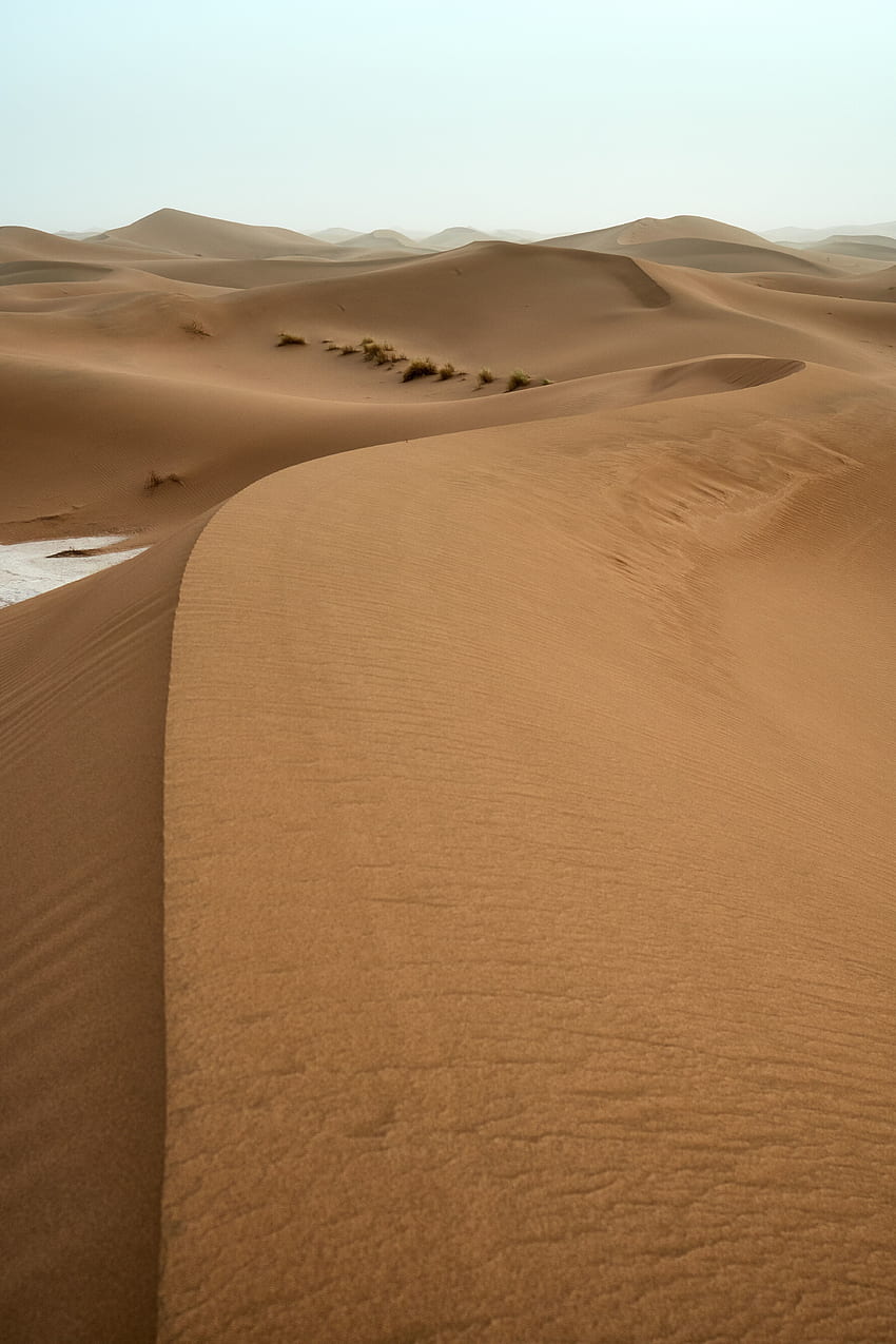 Dunes, sand, desert, landscape, nature HD phone wallpaper